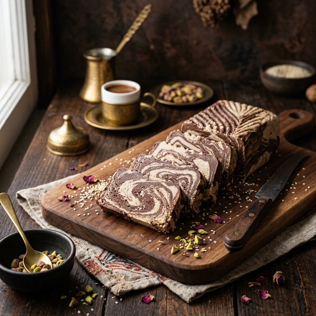Halva au Tahini et au Cacao